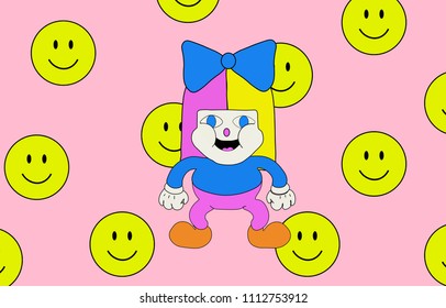 Cute Baby Doll vector