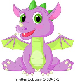 Cute Baby Dragon Cartoon