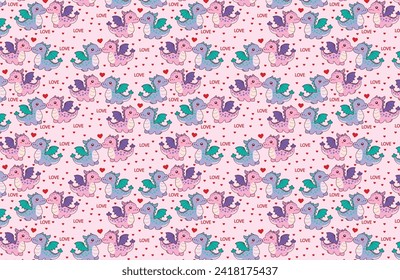 Cute baby dragon, for prints and backgrounds, illustration