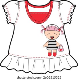 Cute Baby Dress with Delicate Doll Design