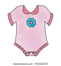 cute baby dress icon