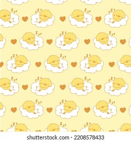 Cute Baby Duck Doodle Seamless Pattern For Nursery  Pattern And Wallpaper