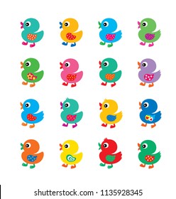 cute baby duck vector illustration. cute duck cartoon clip art.