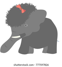 Cute baby elephant 