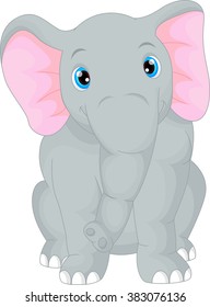 cute baby elephant cartoon 