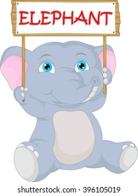 cute baby elephant cartoon 