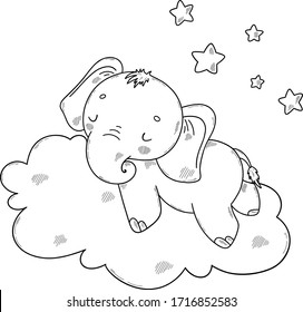 67  Coloring Pages Of Cute Baby Elephant Best
