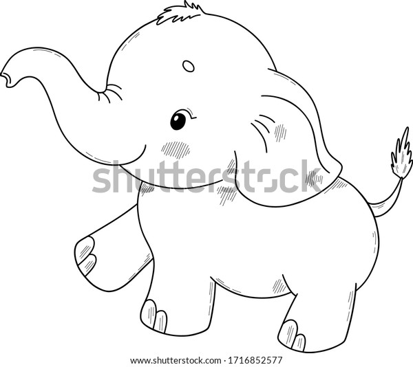 67  Coloring Pages Of Cute Baby Elephant Best
