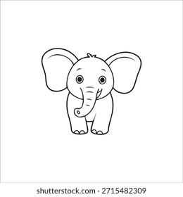 Niedliches Baby Elefant Vektor EPS Datei Illustration 