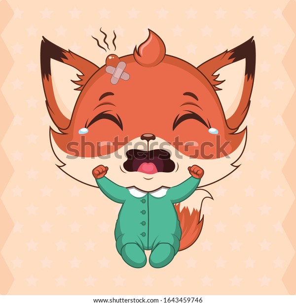 Illustration of a crying baby fox mascot, symbolizing the emotional allure of sidereal astrology