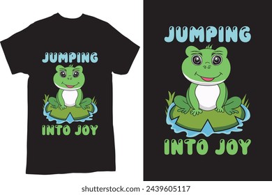 cute baby frog T shirt design