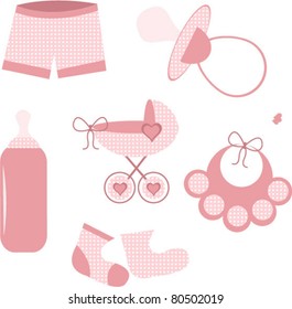 cute baby girl elements