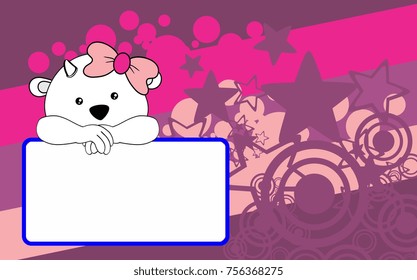 cute baby goat girl cartoon background copyspace in vector format 