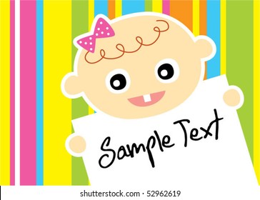 cute baby greeting card