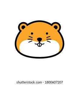 Cute baby hamster mascot design, you can use for your print design and digital project. You can use also for business logo.