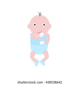 Cute baby icon vector eps.10