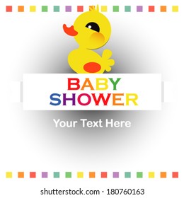 cute baby invitation card