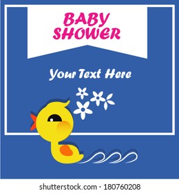 cute baby invitation card