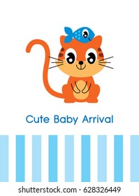 cute baby kitten arrival card