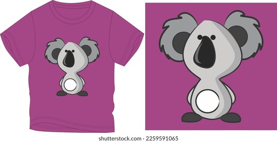 cute baby koala Graphic design vector