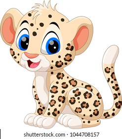 Cute Baby Leopard Cartoon 