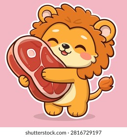 Cute Baby Lion Cartoon