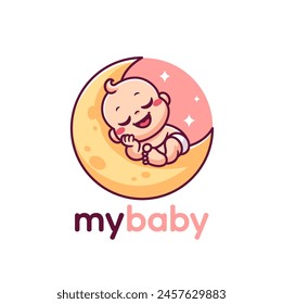 Nettes Baby-Logo-Design für Babyshop und Babypflege-Logo