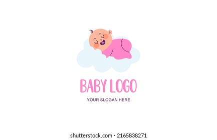 Cute Baby Logo Template Vector Stock Vector (Royalty Free) 2165838271 ...