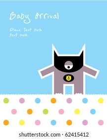 cute baby monster arrival