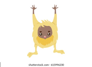 Cute Baby Monsters. Vector Illustrations. Isolated on white background.