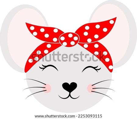 cute baby  Mouse vector illustration