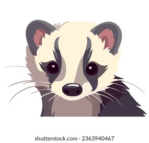 Cute baby otter illustration icon