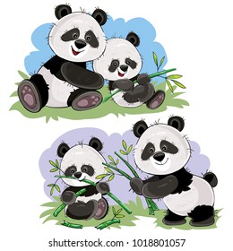 Cute Panda Clipart Hd Stock Images Shutterstock