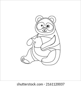 Cute Baby Panda Coloring page 