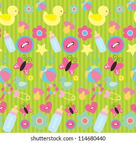 cute baby pattern design. vector illustration