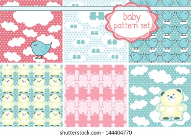 Cute baby pattern set