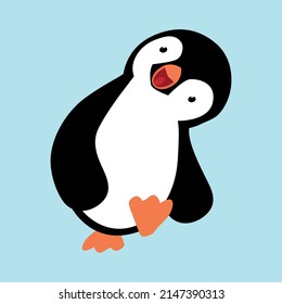 Cute  baby Penguin cartoon vector