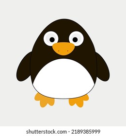 Cute baby penguin cartoon. Vector