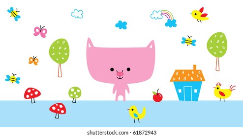 cute baby pig holiday