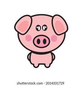 Cute Baby Pig Vector Design Stock Vector (Royalty Free) 2014331729 ...