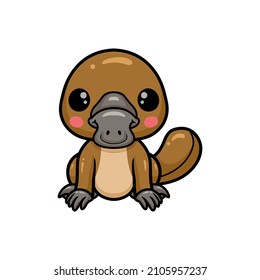 Cute baby platypus cartoposium