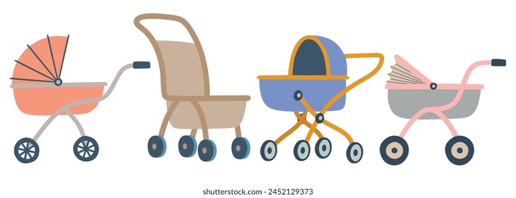 Nettes Baby Kinderwagen Set.