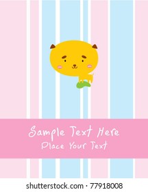 cute baby puppy greeting card