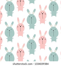 Cute baby rabbit pattern