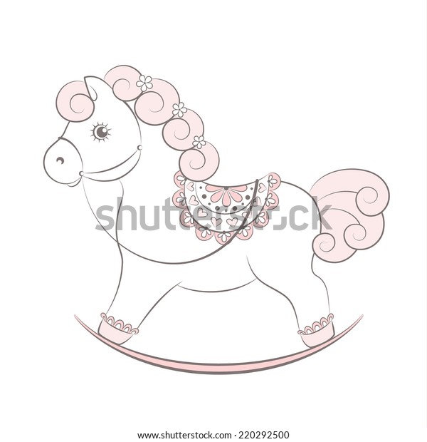 poodle rocking horse