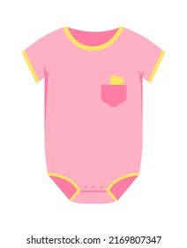 Cute baby romper. Vector illustration