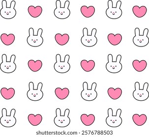 Cute baby safari animal rabbit faces vector illustration. for baby card and invitation. set of vector sticker simple decorative elements. background for kids