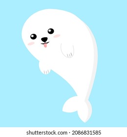 Arte vectorial simple de foca de bebé