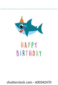 Happy Birthday Baby Shark Images Stock Photos Vectors Shutterstock