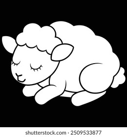 a cute baby sheep